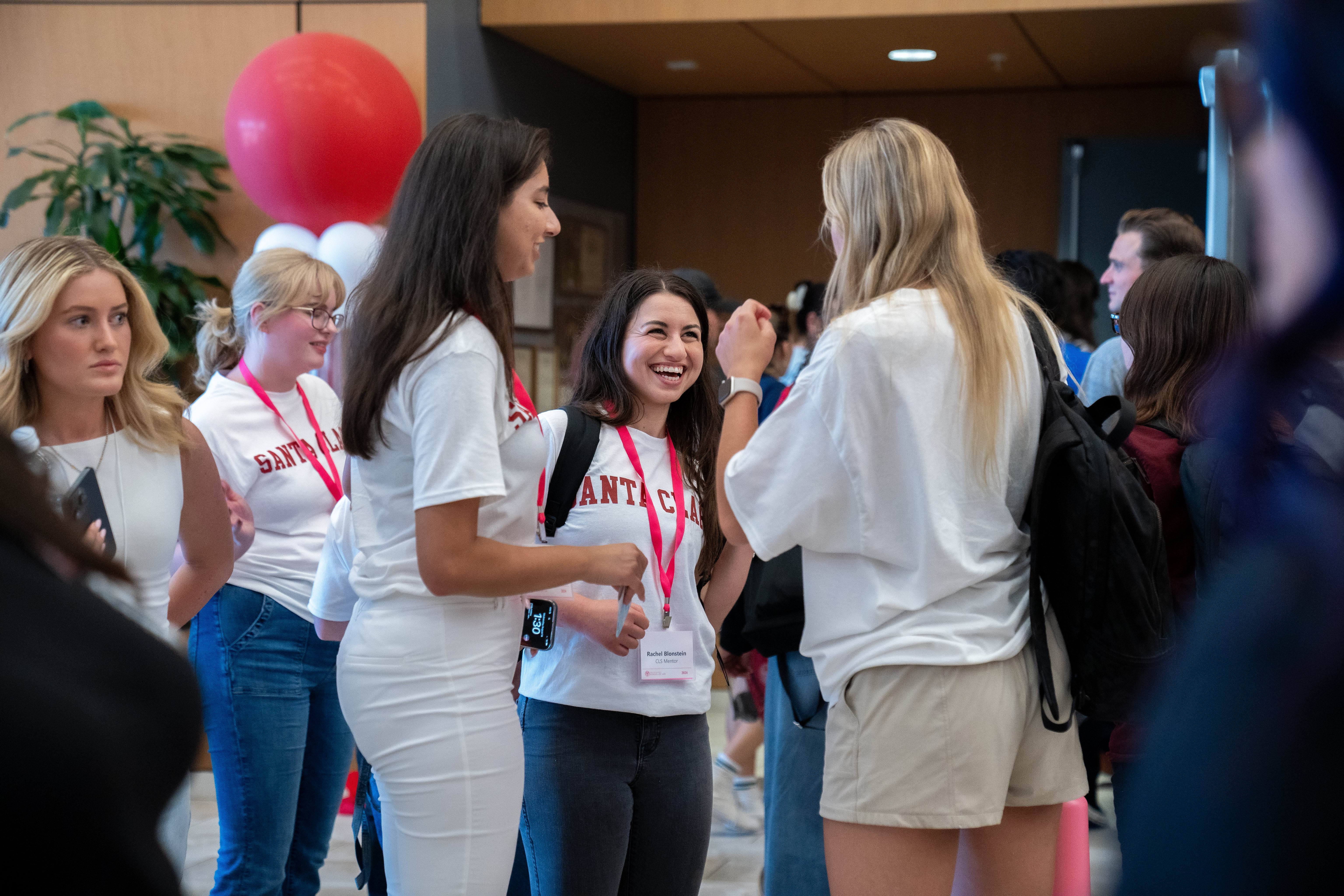Students during orientation