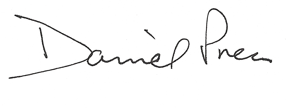 Daniel Press Signature, Black Ink 