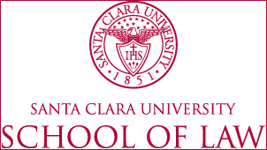 School of Law Red Logo with Red Border