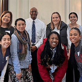 Sekou Franklin with Political Science faculty and students