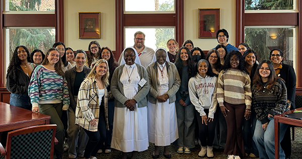 Sharmila Lodhia class with Sr. Ngozi and Sr. Rosemary from CWSI