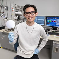 Riley Carpenter in the lab