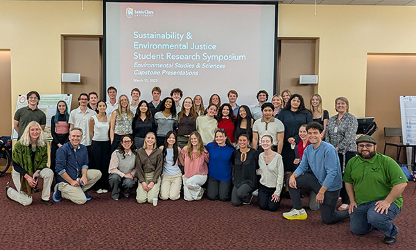 Faculty and student group at the 2025 ESS Research Symposium