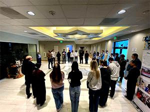 Faculty and students at the Ismaili Jamatkhana in Milpitas, 2026