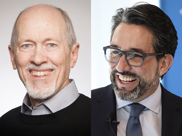 Religious Studies faculty Philip Boo Riley and Chris Tirres