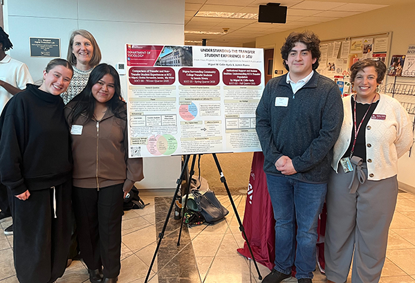 Sociology students and faculty at the 2026 CAS showcase